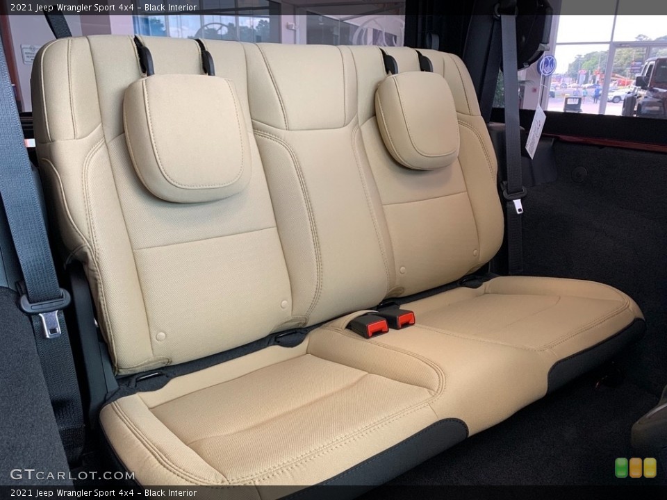 Black Interior Rear Seat for the 2021 Jeep Wrangler Sport 4x4 #142388591