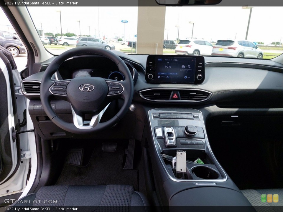 Black Interior Dashboard for the 2022 Hyundai Santa Fe SEL #142390580
