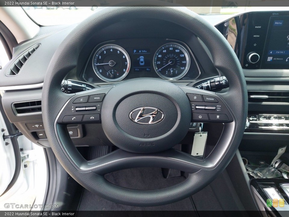 Black Interior Steering Wheel for the 2022 Hyundai Sonata SE #142390733