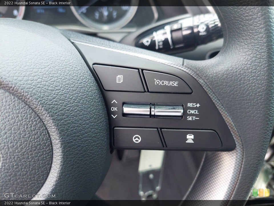 Black Interior Steering Wheel for the 2022 Hyundai Sonata SE #142390739
