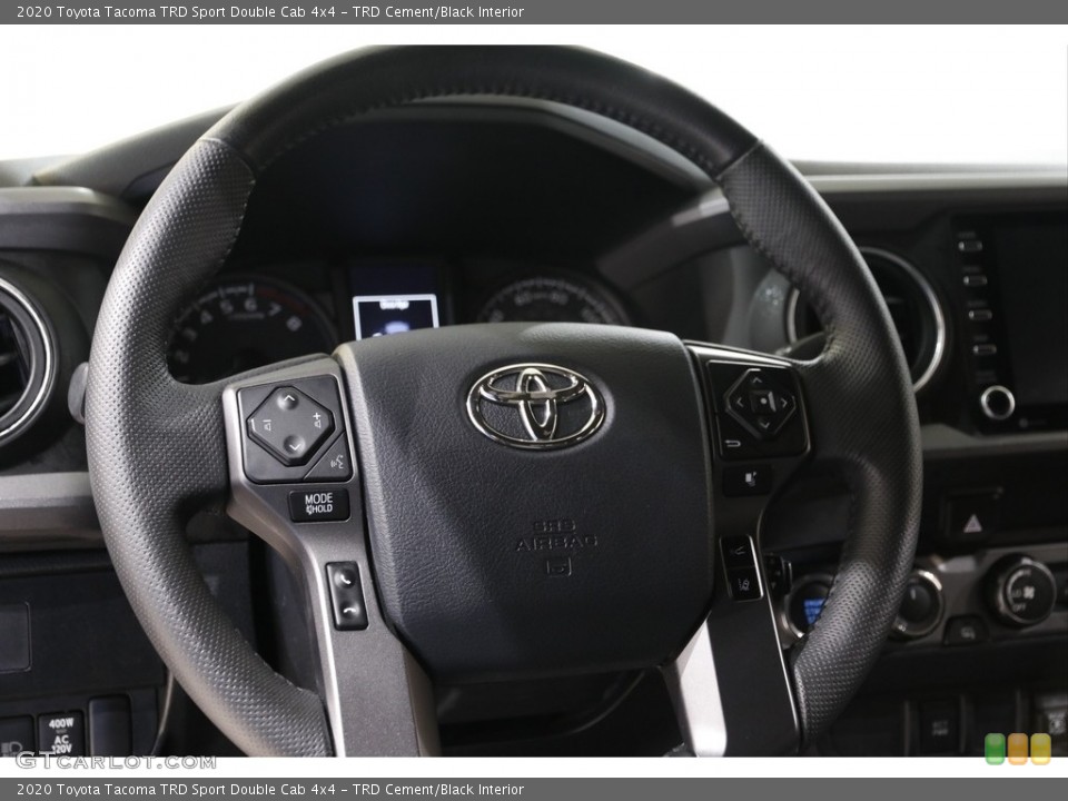 TRD Cement/Black Interior Steering Wheel for the 2020 Toyota Tacoma TRD Sport Double Cab 4x4 #142393911