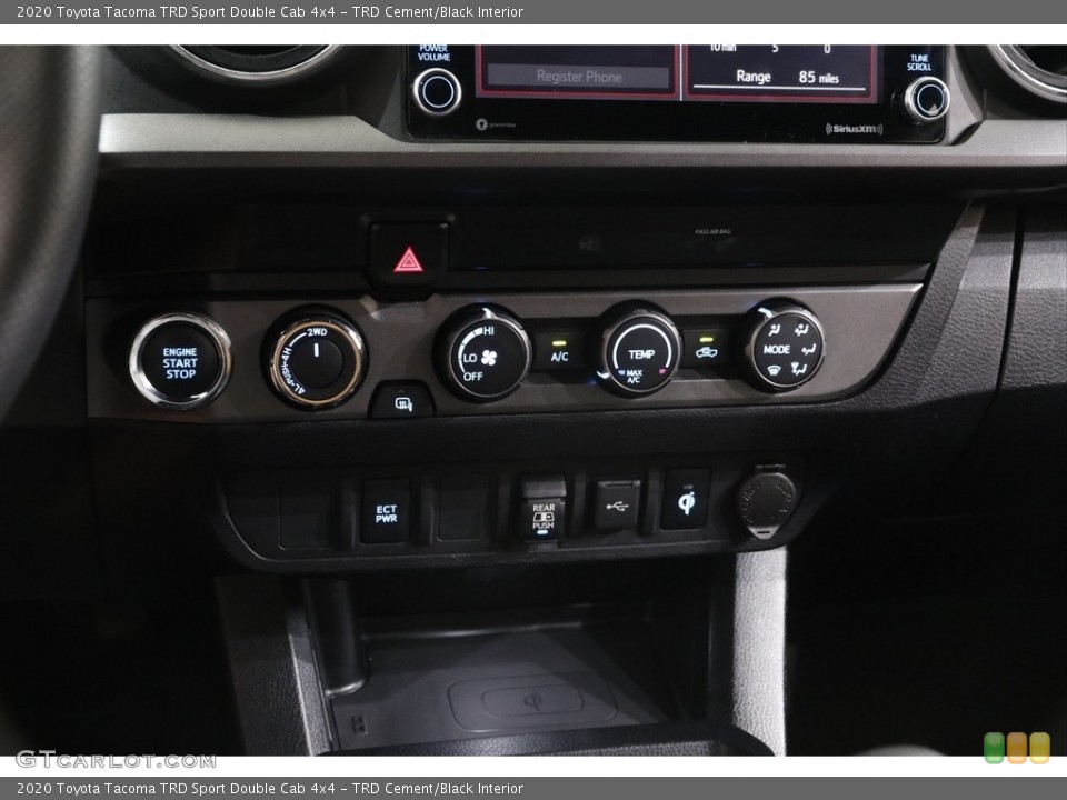 TRD Cement/Black Interior Controls for the 2020 Toyota Tacoma TRD Sport Double Cab 4x4 #142394010
