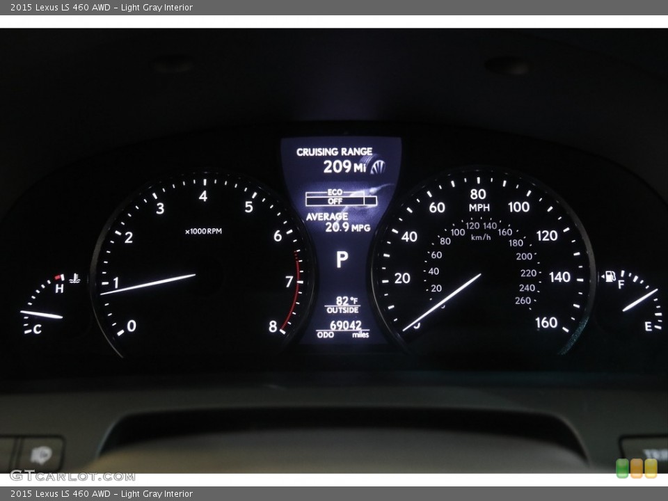 Light Gray Interior Gauges for the 2015 Lexus LS 460 AWD #142395222