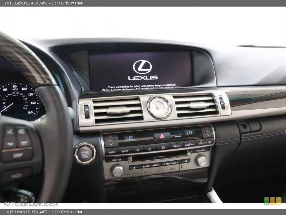 Light Gray Interior Controls for the 2015 Lexus LS 460 AWD #142395240