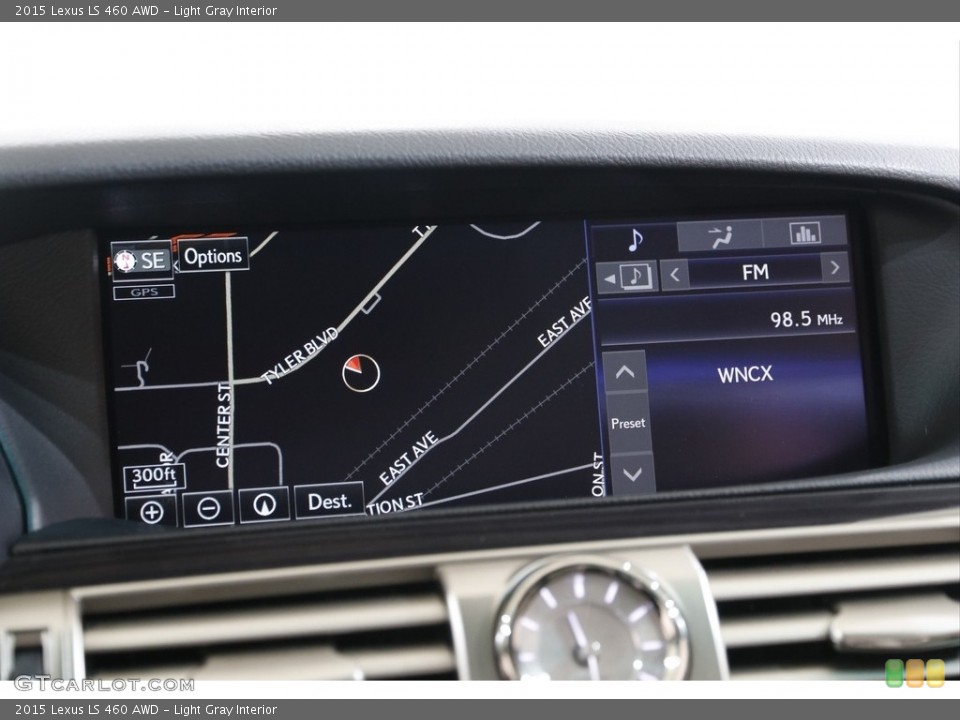 Light Gray Interior Navigation for the 2015 Lexus LS 460 AWD #142395261