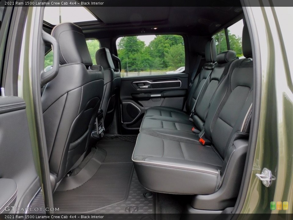 Black Interior Rear Seat for the 2021 Ram 1500 Laramie Crew Cab 4x4 #142399140