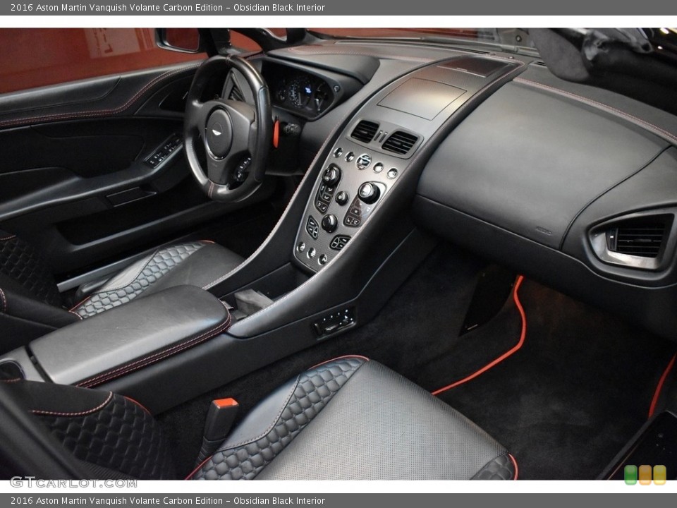 Obsidian Black Interior Dashboard for the 2016 Aston Martin Vanquish Volante Carbon Edition #142399623