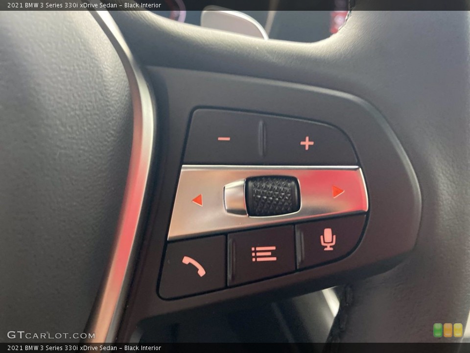 Black Interior Controls for the 2021 BMW 3 Series 330i xDrive Sedan #142401813