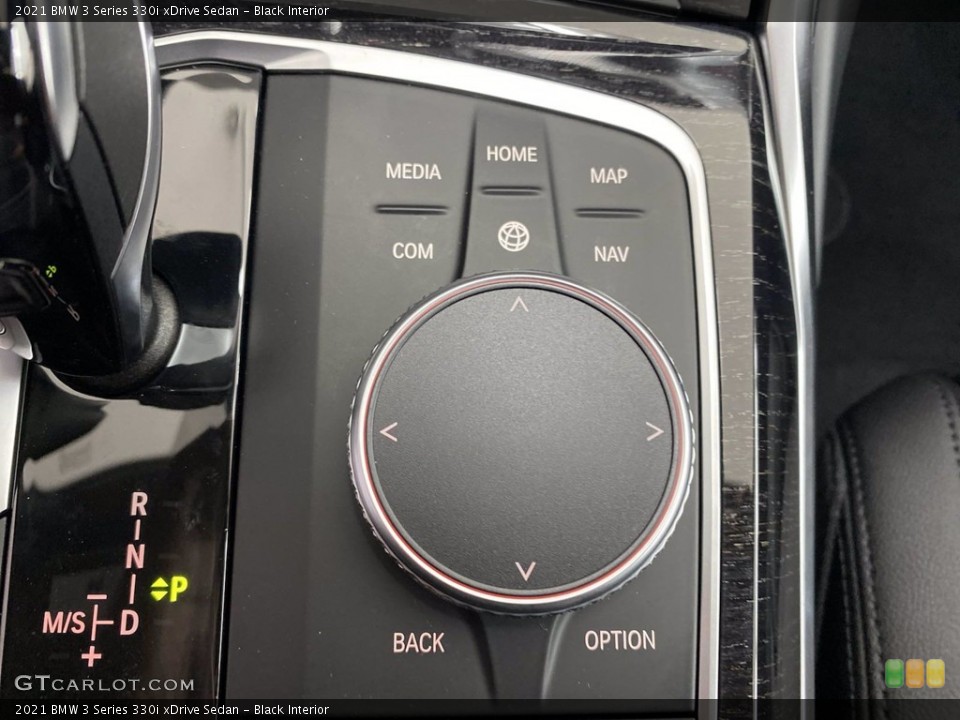 Black Interior Controls for the 2021 BMW 3 Series 330i xDrive Sedan #142402020