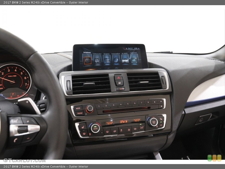 Oyster Interior Controls for the 2017 BMW 2 Series M240i xDrive Convertible #142404816