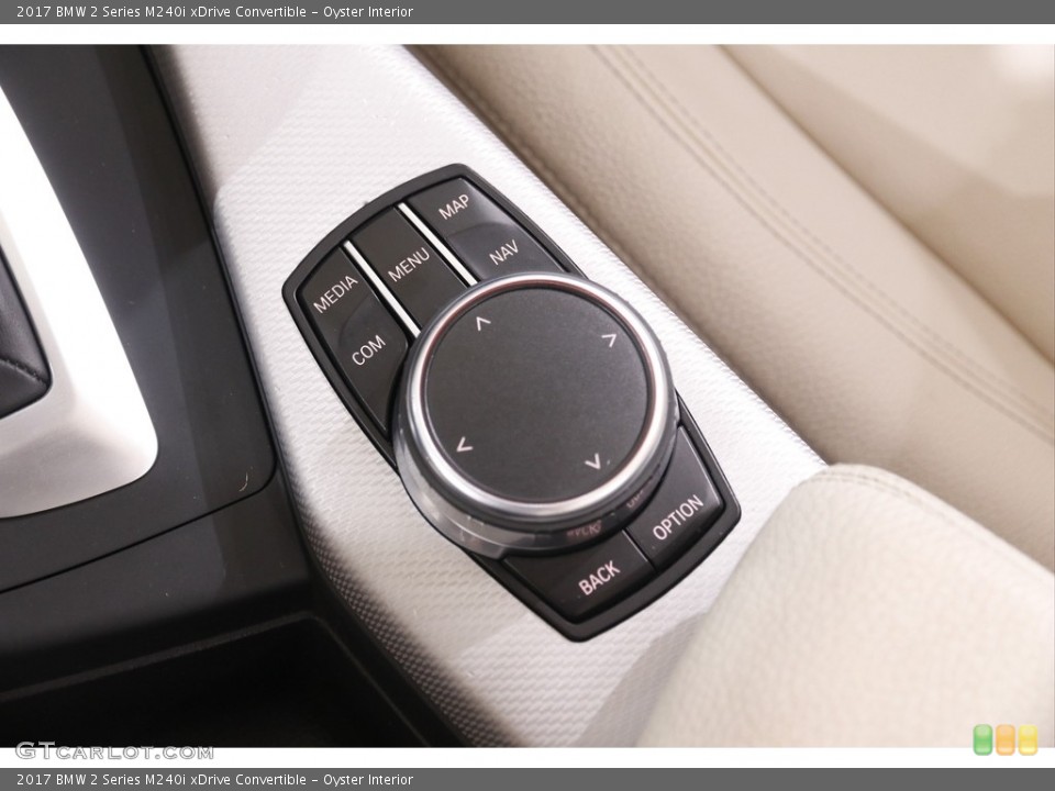 Oyster Interior Controls for the 2017 BMW 2 Series M240i xDrive Convertible #142404948