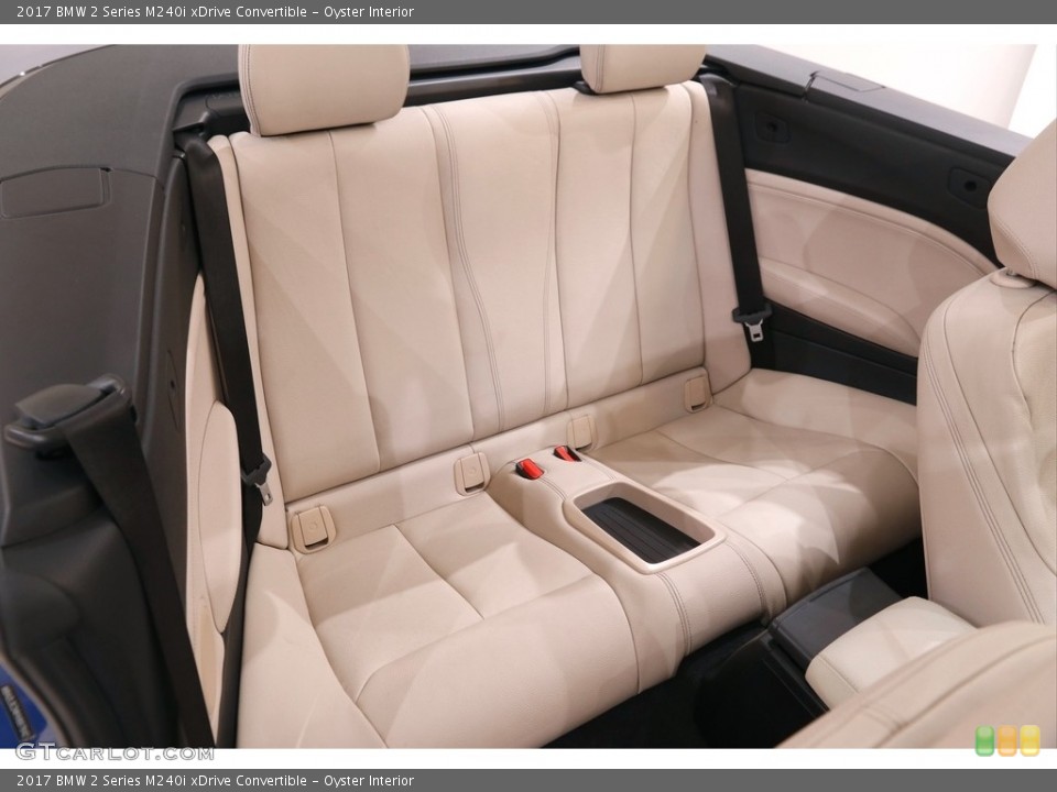Oyster Interior Rear Seat for the 2017 BMW 2 Series M240i xDrive Convertible #142404987