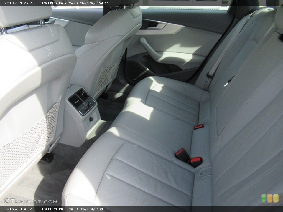 Rock Gray/Gray Interior Rear Seat for the 2018 Audi A4 2.0T ultra Premium #142407414