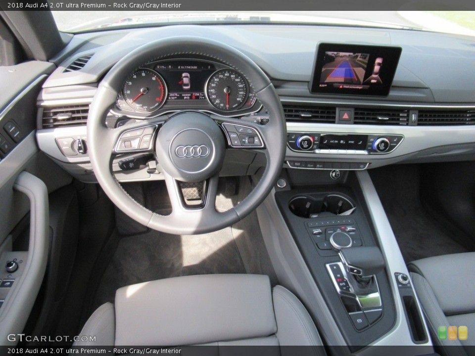 Rock Gray/Gray Interior Controls for the 2018 Audi A4 2.0T ultra Premium #142407442