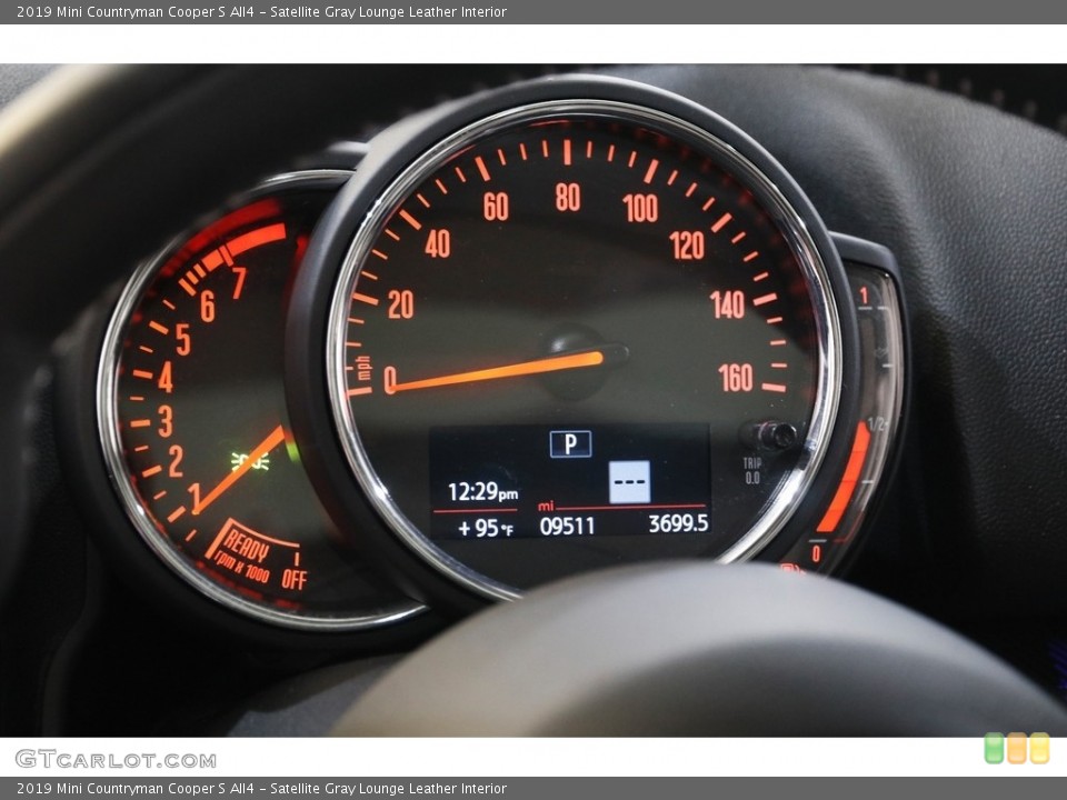 Satellite Gray Lounge Leather Interior Gauges for the 2019 Mini Countryman Cooper S All4 #142409544