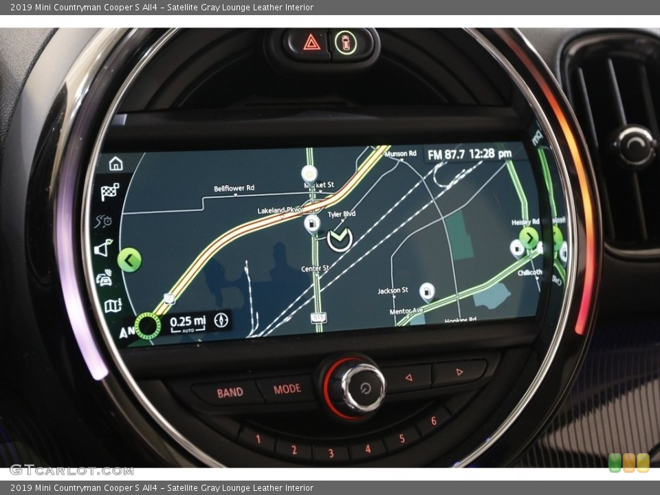 Satellite Gray Lounge Leather Interior Navigation for the 2019 Mini Countryman Cooper S All4 #142409577
