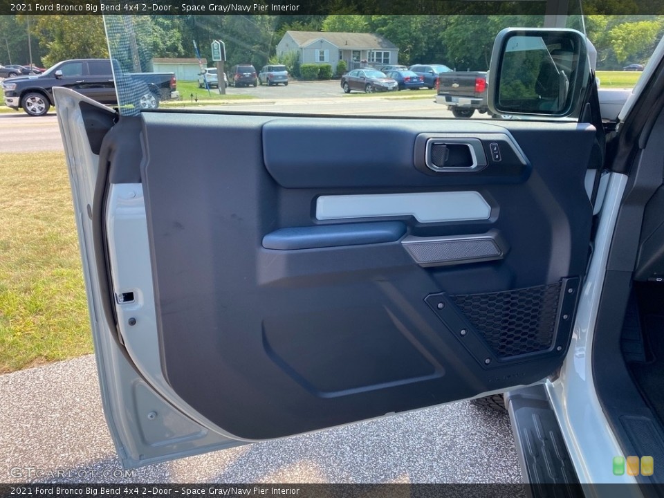 Space Gray/Navy Pier Interior Door Panel for the 2021 Ford Bronco Big Bend 4x4 2-Door #142412424