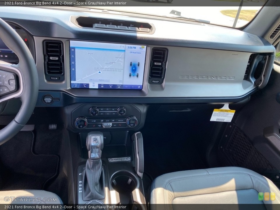 Space Gray/Navy Pier Interior Dashboard for the 2021 Ford Bronco Big Bend 4x4 2-Door #142412445