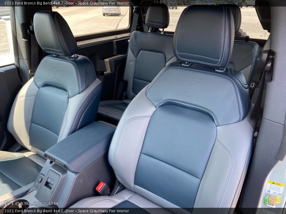 Space Gray/Navy Pier Interior Front Seat for the 2021 Ford Bronco Big Bend 4x4 2-Door #142412505