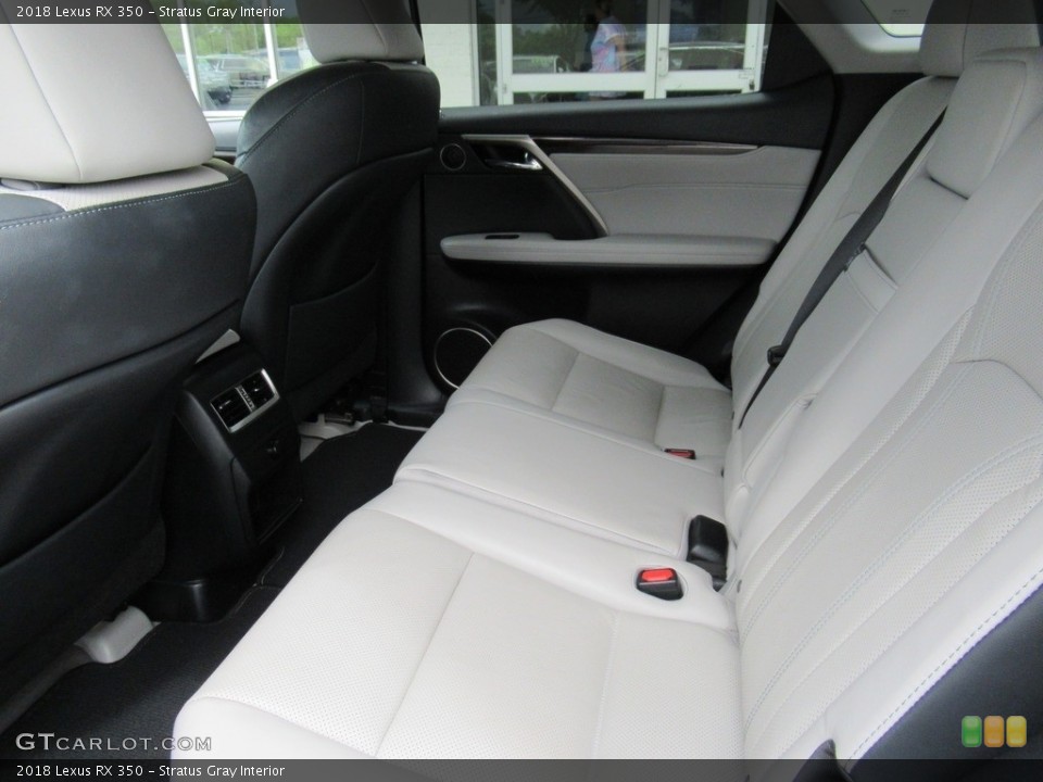 Stratus Gray Interior Rear Seat for the 2018 Lexus RX 350 #142413513