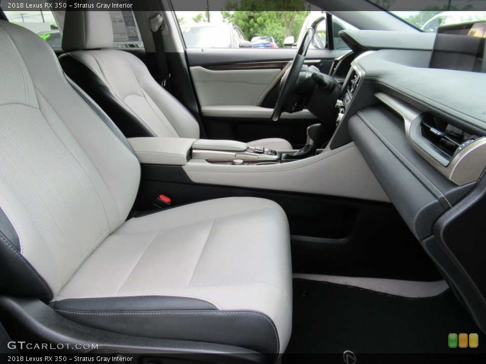 Stratus Gray Interior Front Seat for the 2018 Lexus RX 350 #142413522