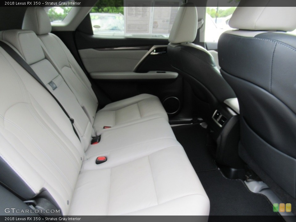 Stratus Gray Interior Rear Seat for the 2018 Lexus RX 350 #142413531