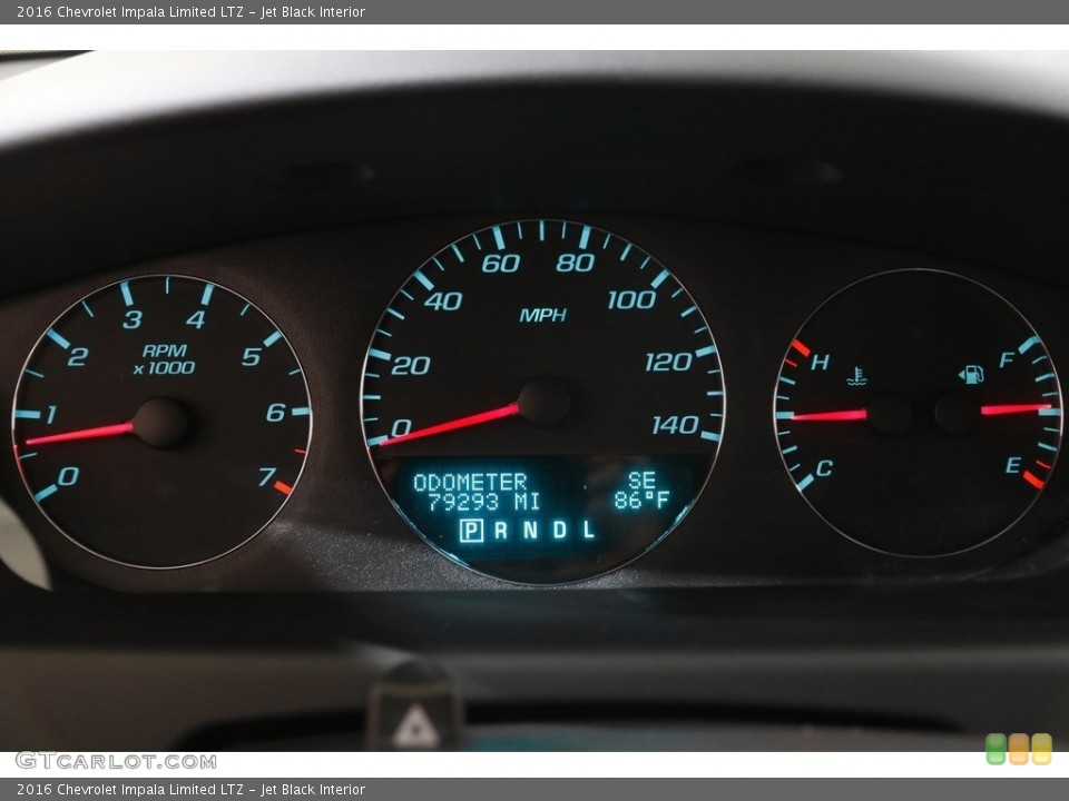 Jet Black Interior Gauges for the 2016 Chevrolet Impala Limited LTZ #142413606