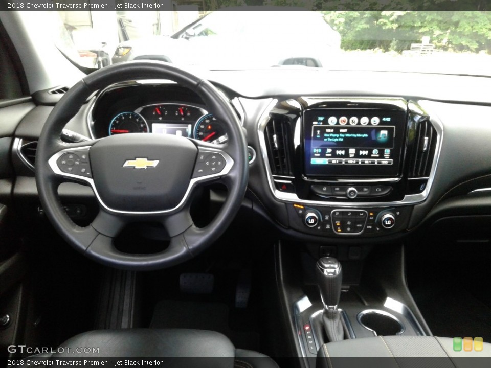 Jet Black Interior Dashboard for the 2018 Chevrolet Traverse Premier #142416599
