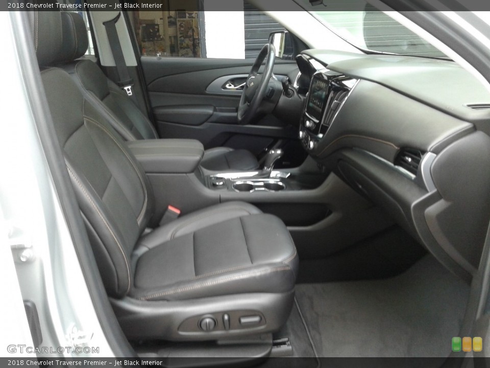 Jet Black Interior Front Seat for the 2018 Chevrolet Traverse Premier #142416712