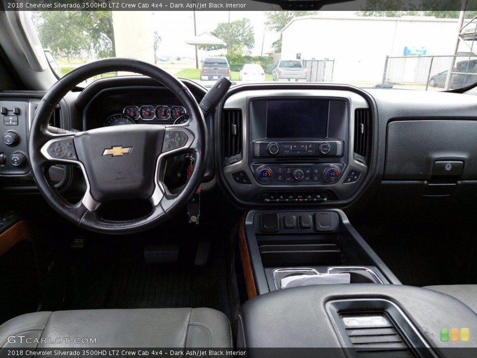 Dark Ash/Jet Black Interior Dashboard for the 2018 Chevrolet Silverado 3500HD LTZ Crew Cab 4x4 #142416715