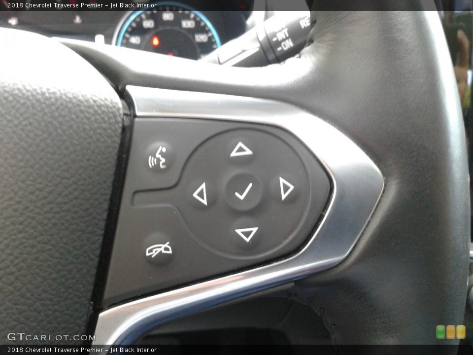 Jet Black Interior Steering Wheel for the 2018 Chevrolet Traverse Premier #142416760