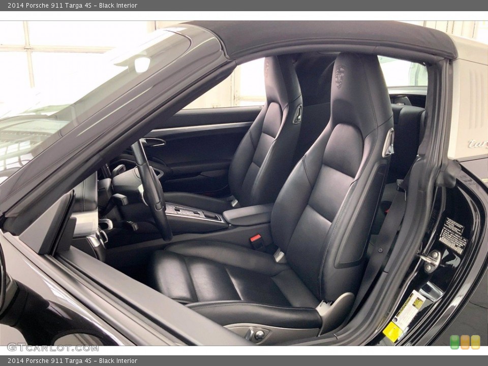 Black Interior Front Seat for the 2014 Porsche 911 Targa 4S #142416901