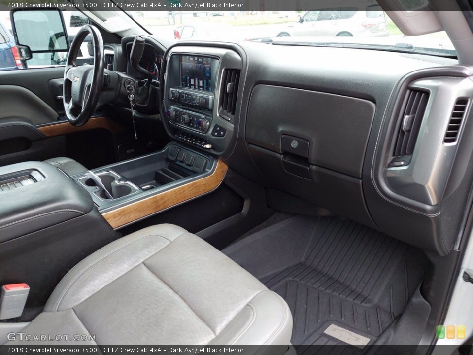 Dark Ash/Jet Black Interior Dashboard for the 2018 Chevrolet Silverado 3500HD LTZ Crew Cab 4x4 #142417255