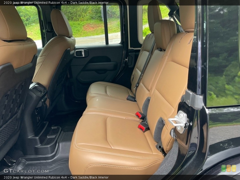 Dark Saddle/Black Interior Rear Seat for the 2020 Jeep Wrangler Unlimited Rubicon 4x4 #142417543