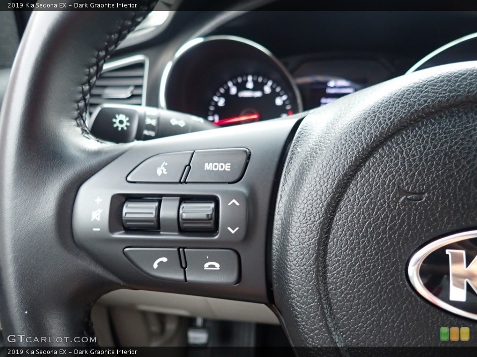 Dark Graphite Interior Steering Wheel for the 2019 Kia Sedona EX #142417795