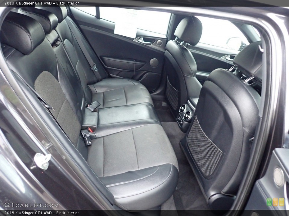 Black Interior Rear Seat for the 2018 Kia Stinger GT1 AWD #142418137