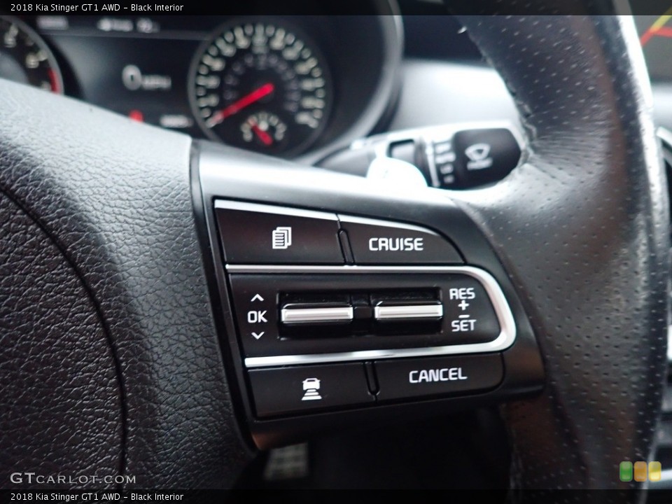 Black Interior Steering Wheel for the 2018 Kia Stinger GT1 AWD #142418404