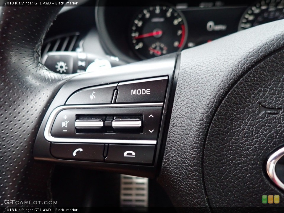 Black Interior Steering Wheel for the 2018 Kia Stinger GT1 AWD #142418428