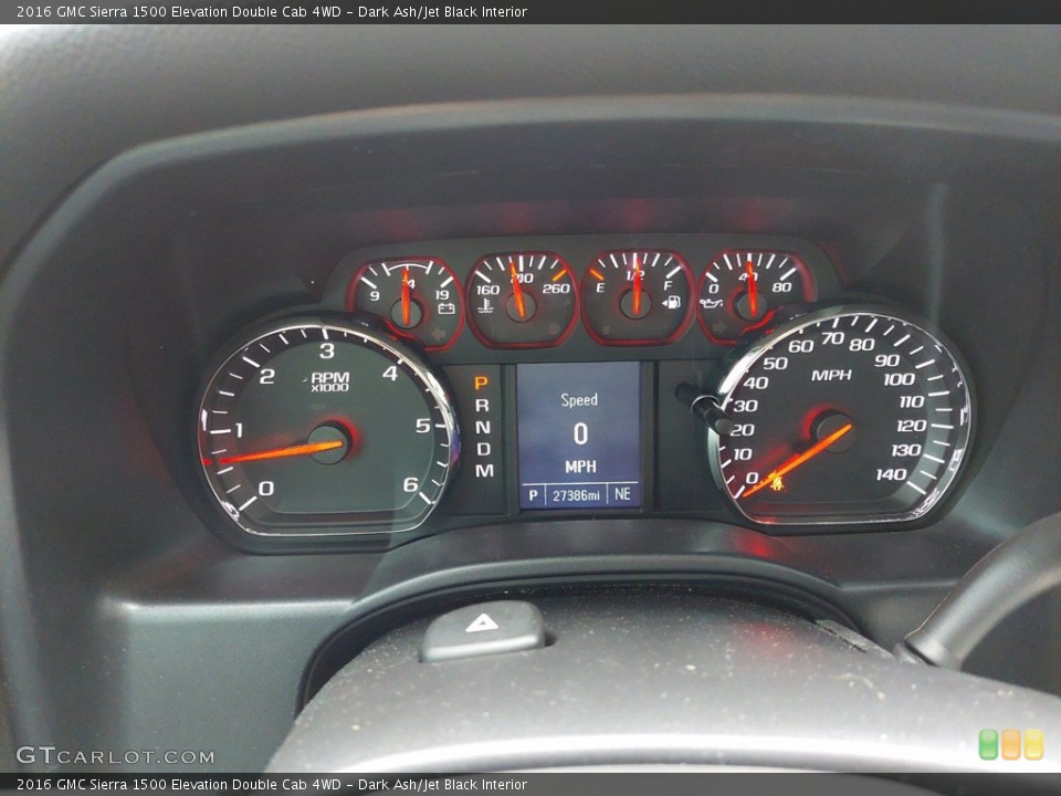 Dark Ash/Jet Black Interior Gauges for the 2016 GMC Sierra 1500 Elevation Double Cab 4WD #142418659