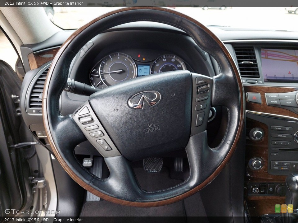 Graphite Interior Steering Wheel for the 2013 Infiniti QX 56 4WD #142419280