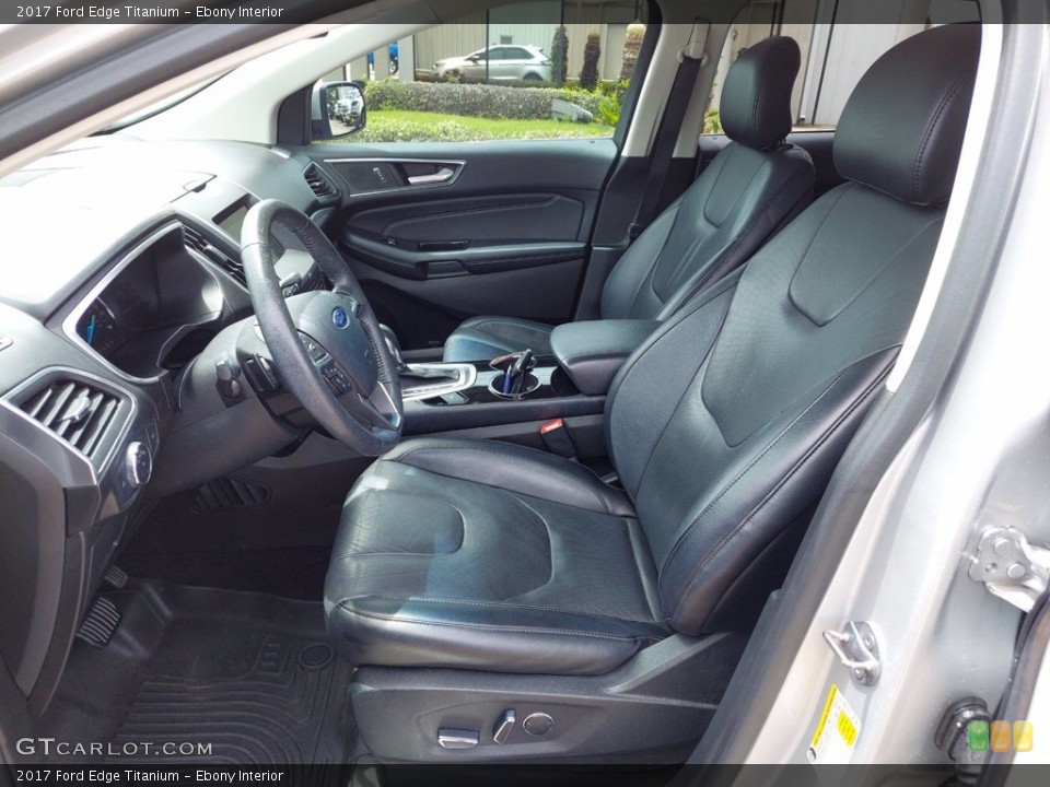 Ebony Interior Front Seat for the 2017 Ford Edge Titanium #142420597