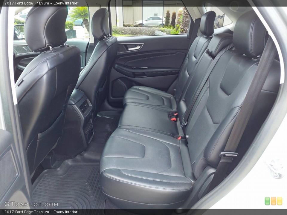 Ebony Interior Rear Seat for the 2017 Ford Edge Titanium #142420636