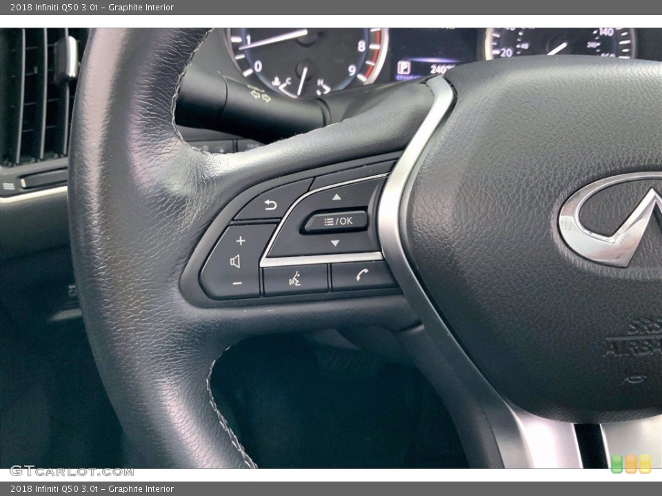 Graphite Interior Steering Wheel for the 2018 Infiniti Q50 3.0t #142422262