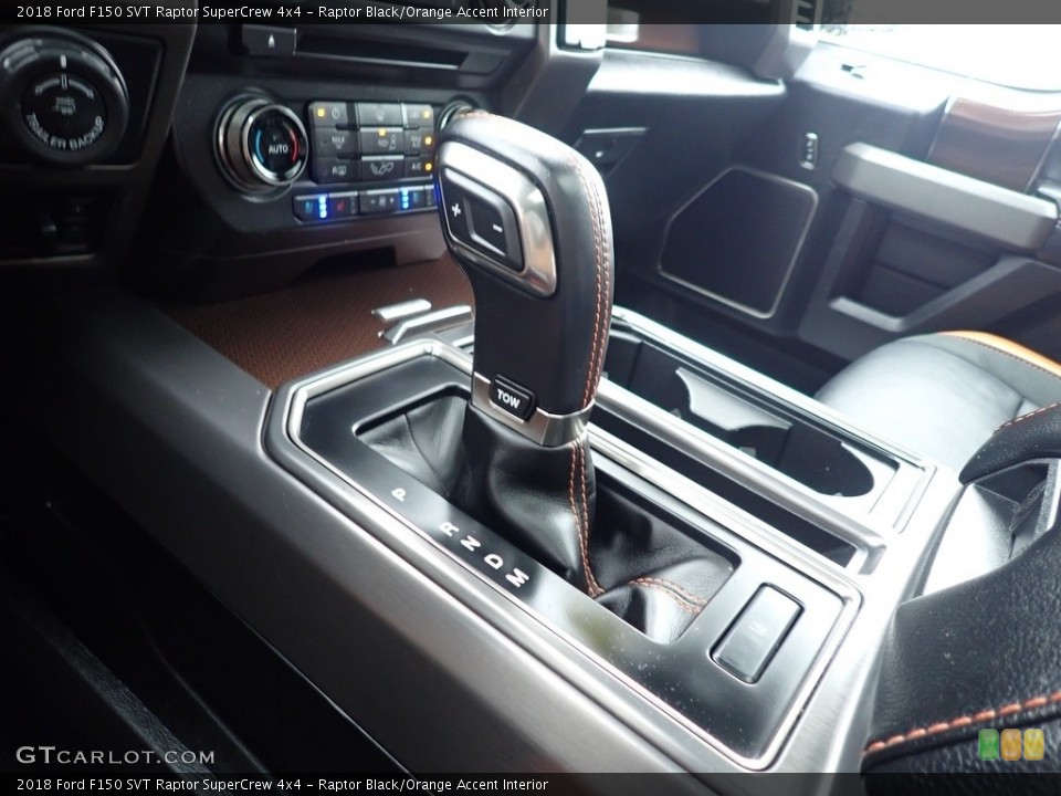 Raptor Black/Orange Accent Interior Transmission for the 2018 Ford F150 SVT Raptor SuperCrew 4x4 #142422925