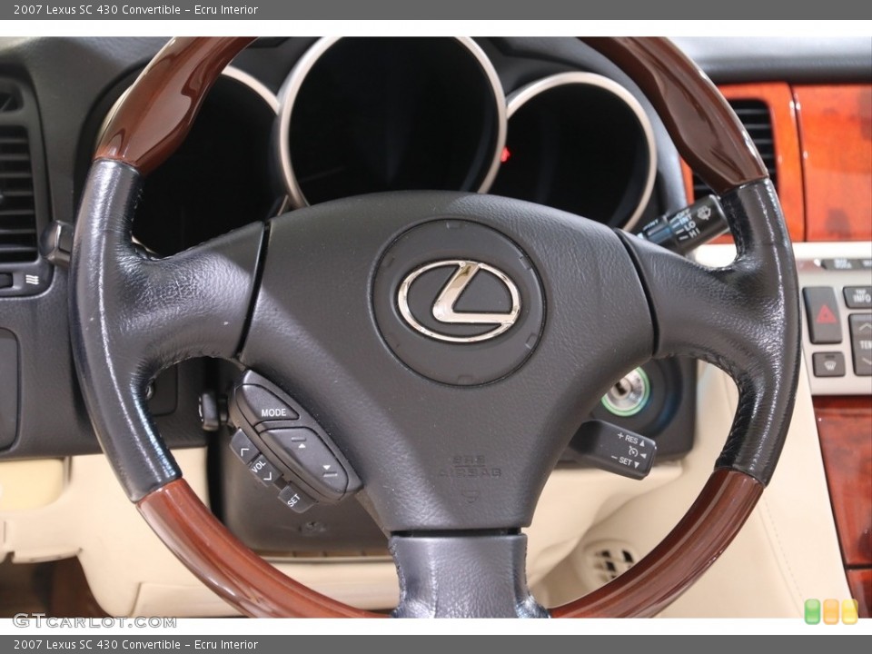 Ecru Interior Steering Wheel for the 2007 Lexus SC 430 Convertible #142423375