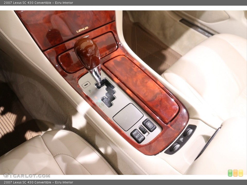 Ecru Interior Transmission for the 2007 Lexus SC 430 Convertible #142423507