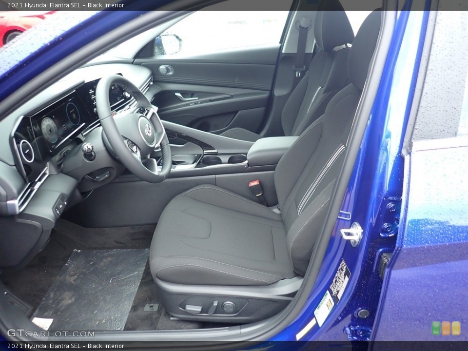 Black Interior Front Seat for the 2021 Hyundai Elantra SEL #142424074