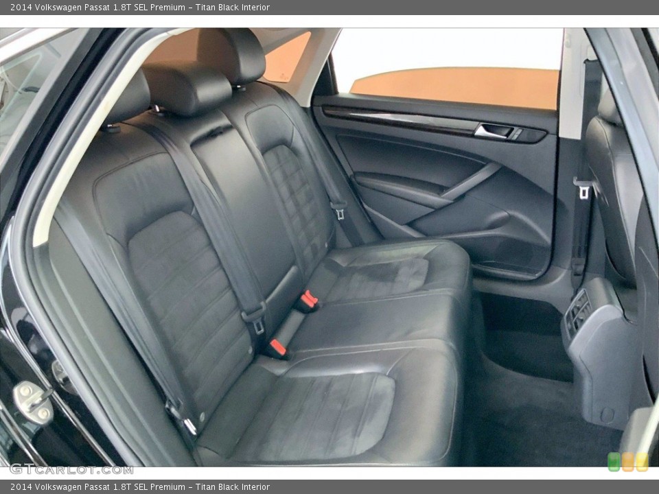 Titan Black Interior Rear Seat for the 2014 Volkswagen Passat 1.8T SEL Premium #142424683