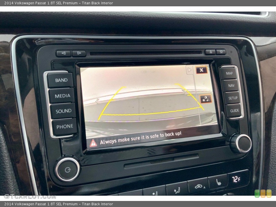 Titan Black Interior Controls for the 2014 Volkswagen Passat 1.8T SEL Premium #142424734