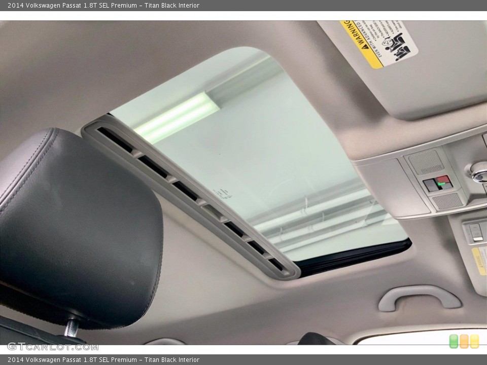 Titan Black Interior Sunroof for the 2014 Volkswagen Passat 1.8T SEL Premium #142424743